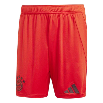 Red - Front - Adidas Unisex Adult 2024-2025 FC Bayern Munich Football Shorts