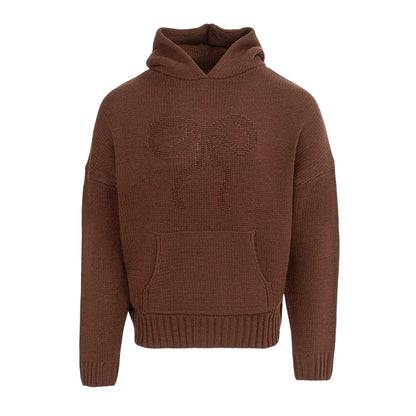 Brown - Front - Miso Womens-Ladies Bow Detail Relaxed Fit Sweatshirt