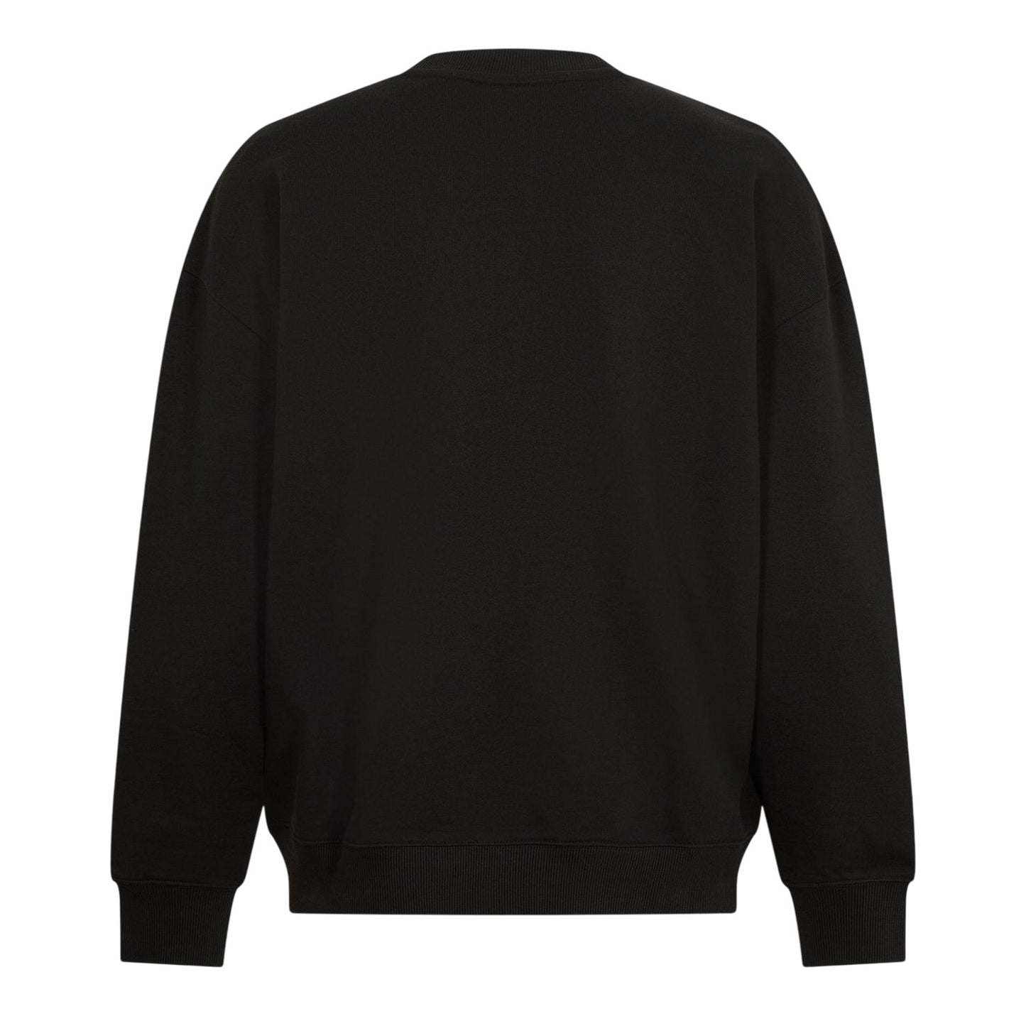 Black - Back - Hugo Mens Ribbed Collar Sweatshirt