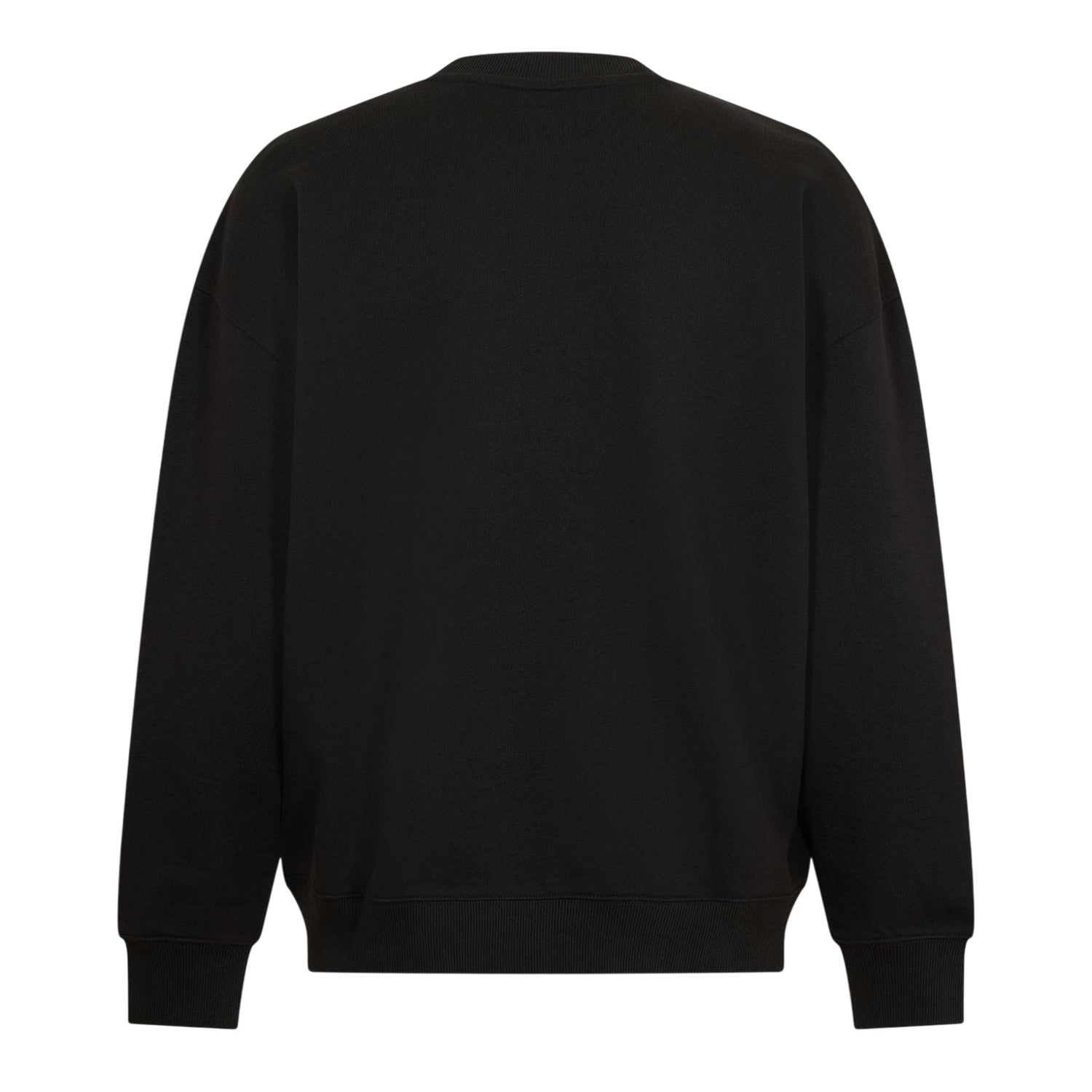 Black - Back - Hugo Mens Ribbed Collar Sweatshirt