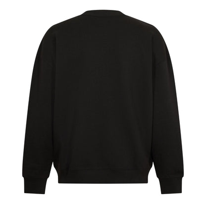 Black - Back - Hugo Mens Ribbed Collar Sweatshirt