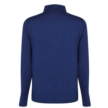 Navy Marl - Back - Calvin Klein Mens Albany Half Zip Golf Sweatshirt