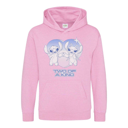 Pink - Front - Lilo & Stitch Childrens-Kids Two Of A Kind Hoodie