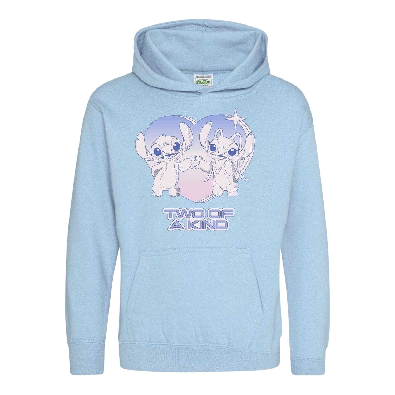 Light Blue - Front - Lilo & Stitch Childrens-Kids Two Of A Kind Hoodie