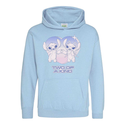 Light Blue - Front - Lilo & Stitch Childrens-Kids Two Of A Kind Hoodie