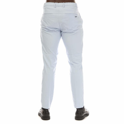 Blue - Back - Boss Mens L-KaitonL Slim Trousers
