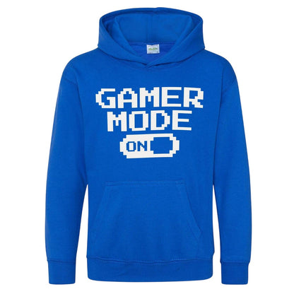 Blue - Front - AWD Childrens-Kids Gamer Mode Hoodie