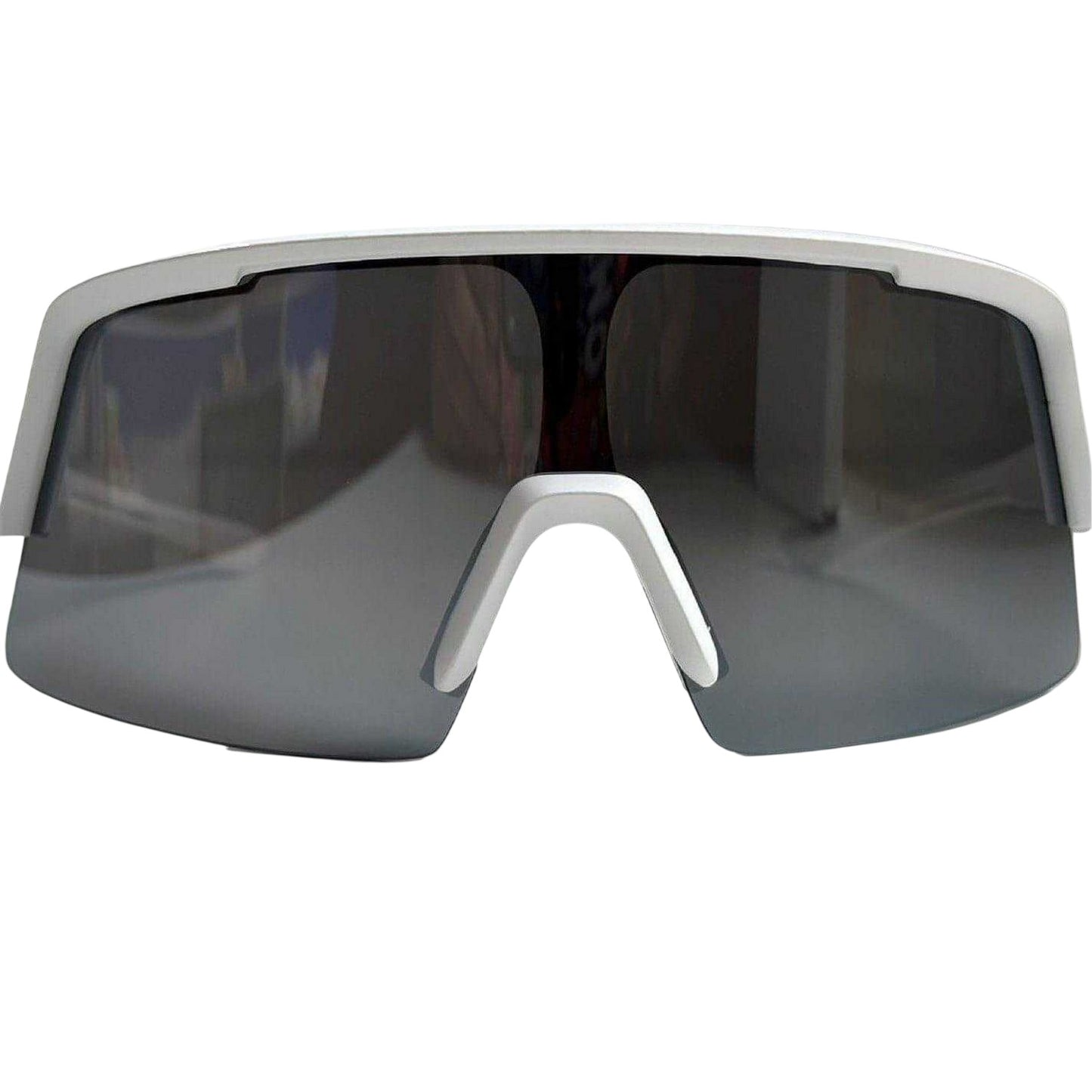 White-Black - Front - Pinnacle Unisex Adult Rectangular Sunglasses