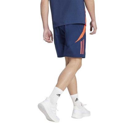 Indigo-Red - Back - Adidas Mens Tiro 24 Manchester United FC Shorts