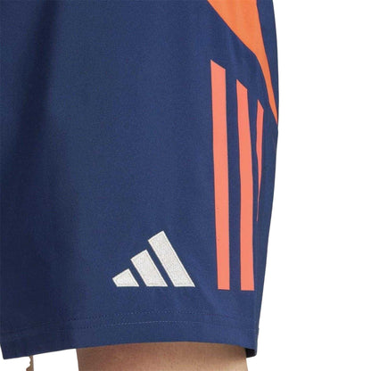 Indigo-Red - Side - Adidas Mens Tiro 24 Manchester United FC Shorts