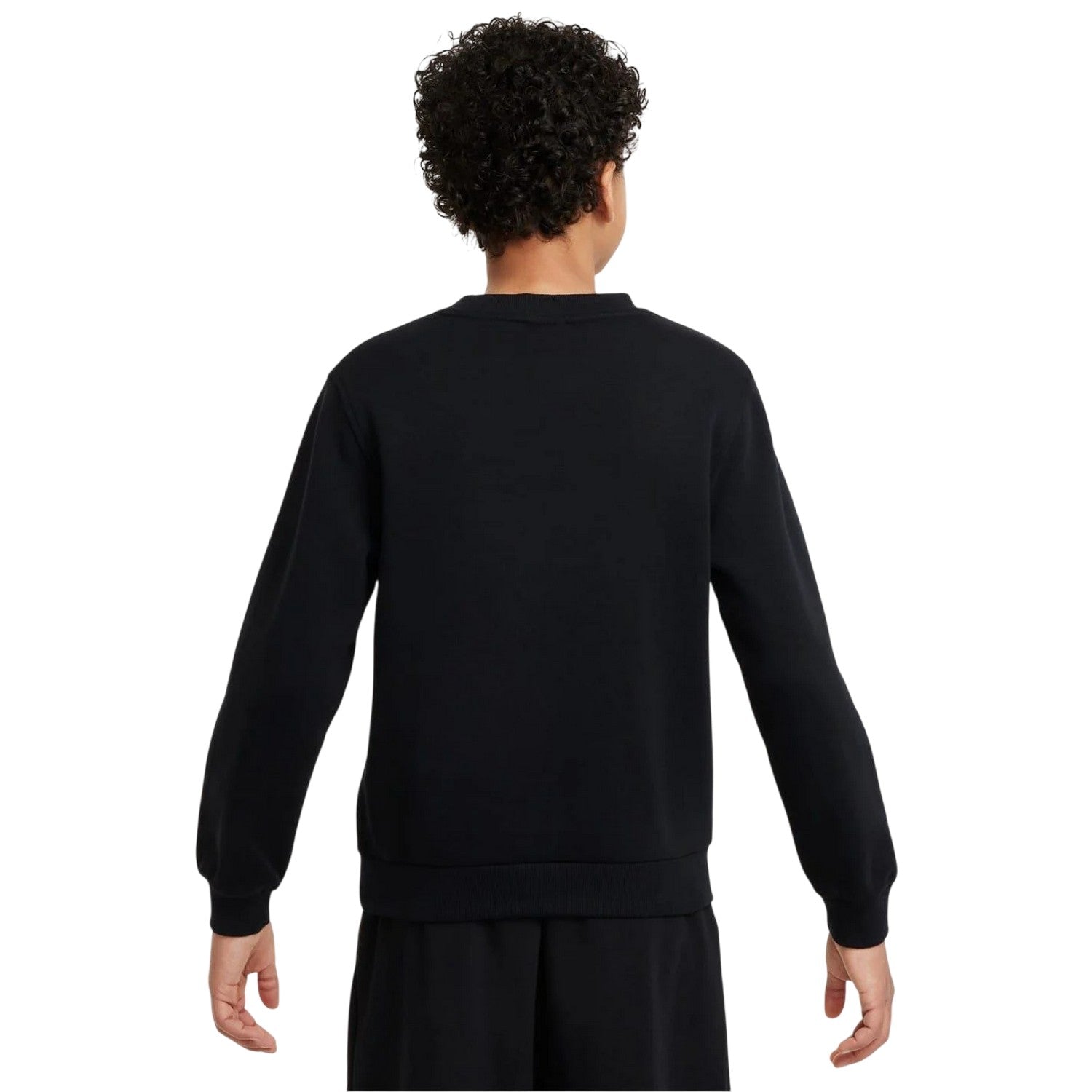 Black - Back - Nike Childrens-Kids Gold Logo Sweatshirt