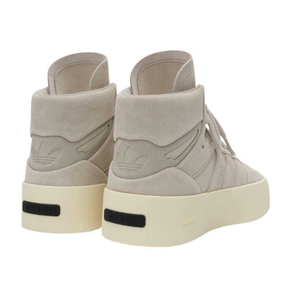 Sesame - Back - Adidas Mens Fear Of God Suede Platform High Top Trainers