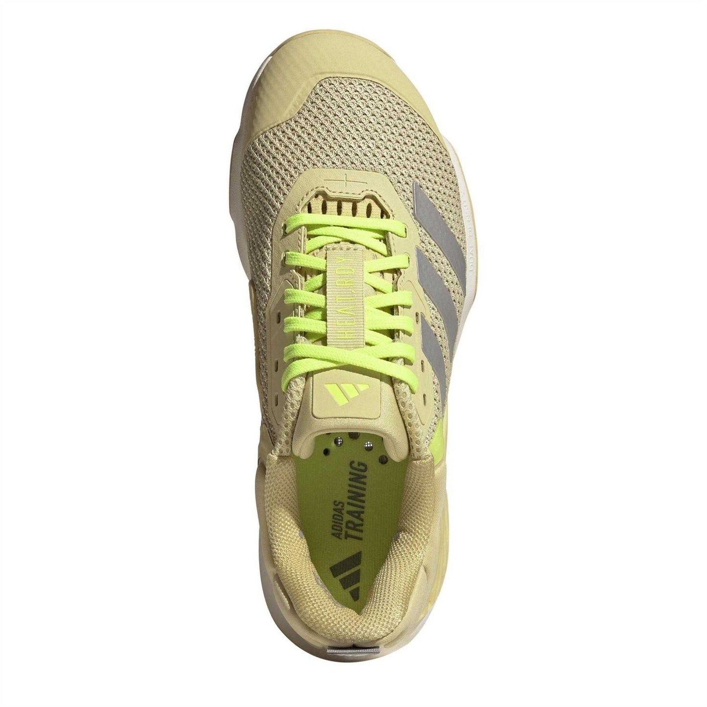 Yellow-Silver-Lemon - Lifestyle - Adidas Womens-Ladies Dropset 3 3 Stripes Lace Up Trainers