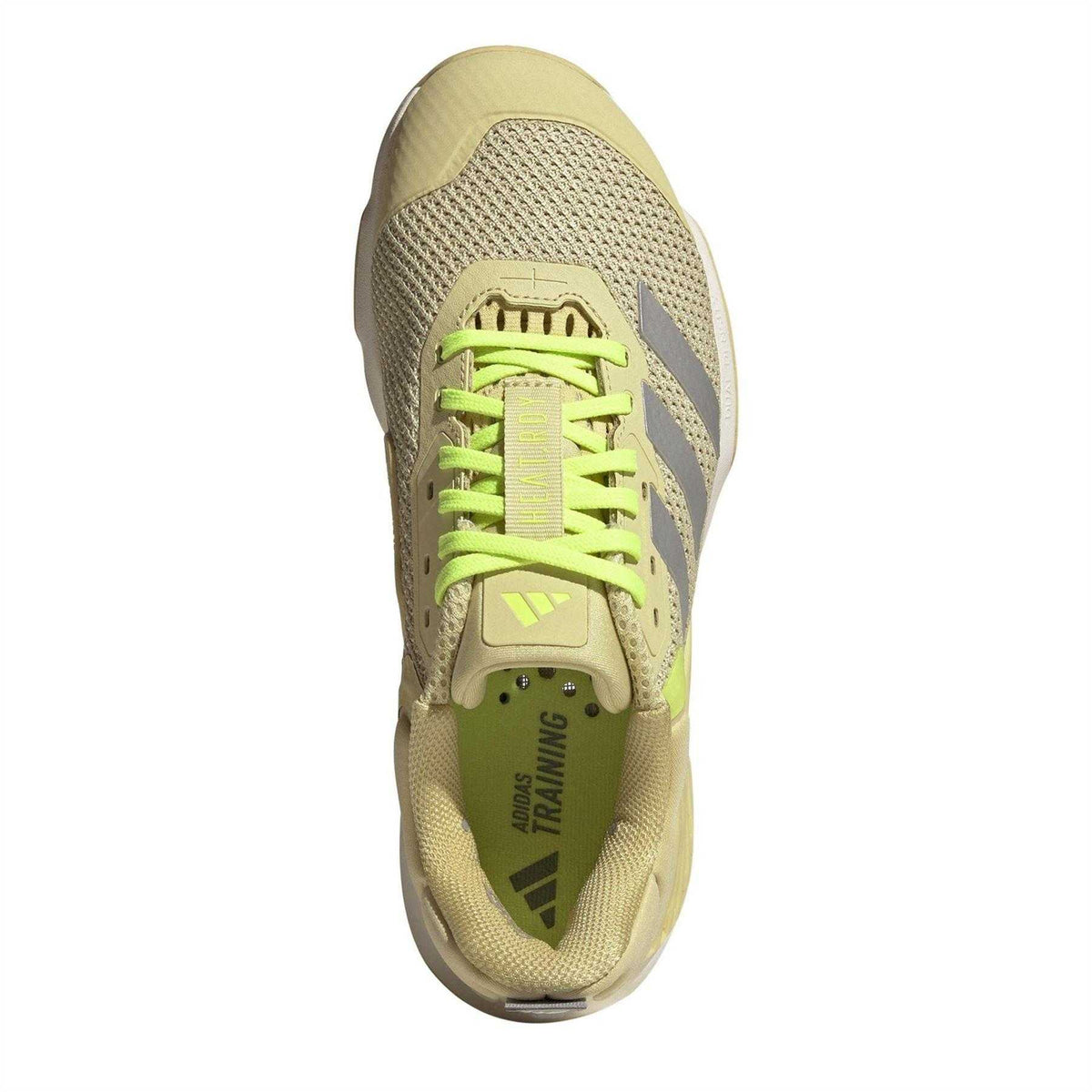 Yellow-Silver-Lemon - Lifestyle - Adidas Womens-Ladies Dropset 3 3 Stripes Lace Up Trainers