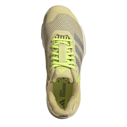 Yellow-Silver-Lemon - Lifestyle - Adidas Womens-Ladies Dropset 3 3 Stripes Lace Up Trainers
