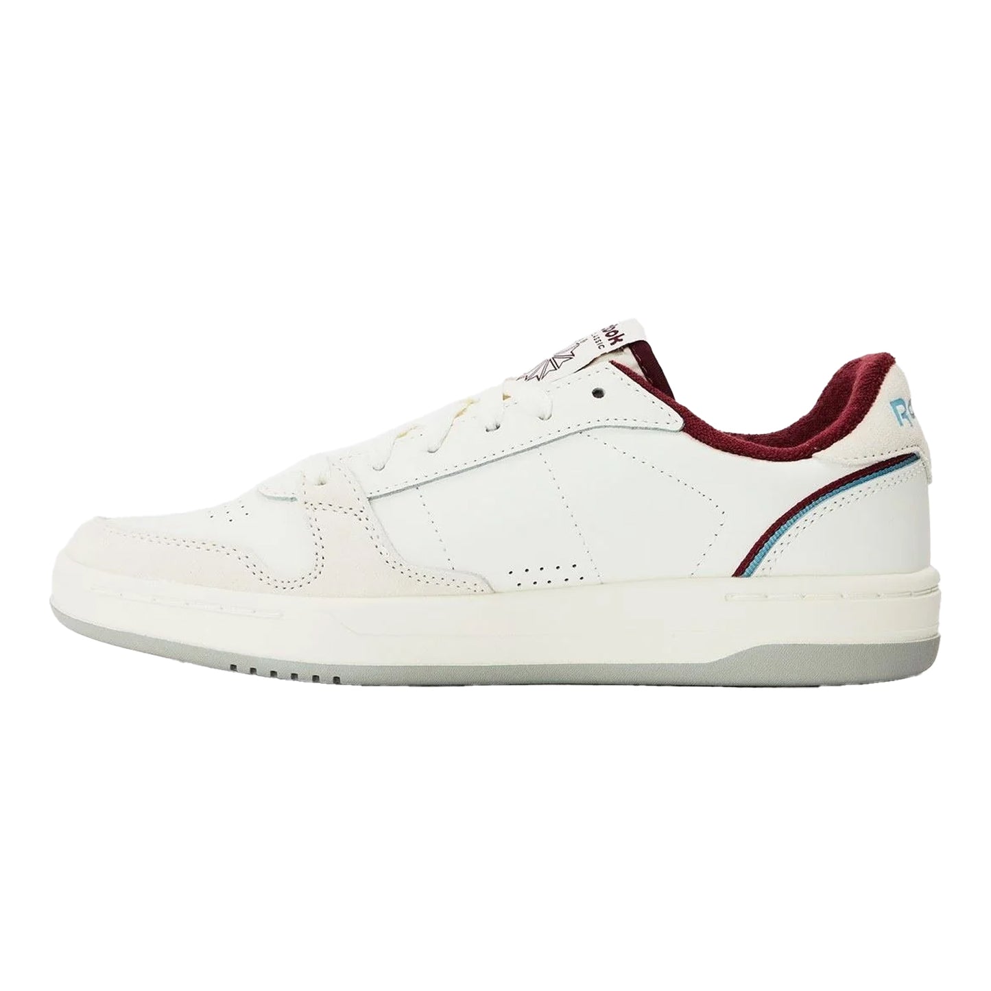Chalk-Grey - Back - Reebok Unisex Adult Phase Leather Court Shoes