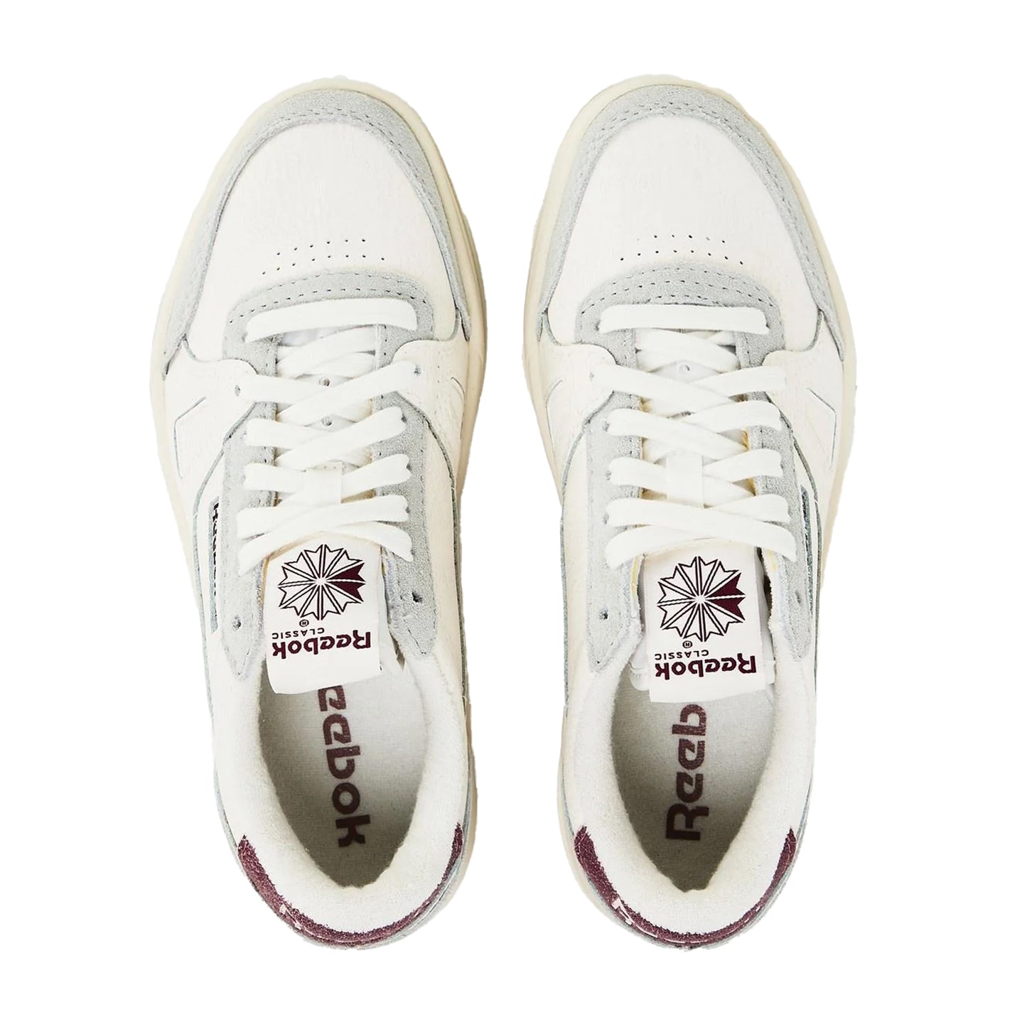 Chalk-Grey - Side - Reebok Unisex Adult Phase Leather Court Shoes