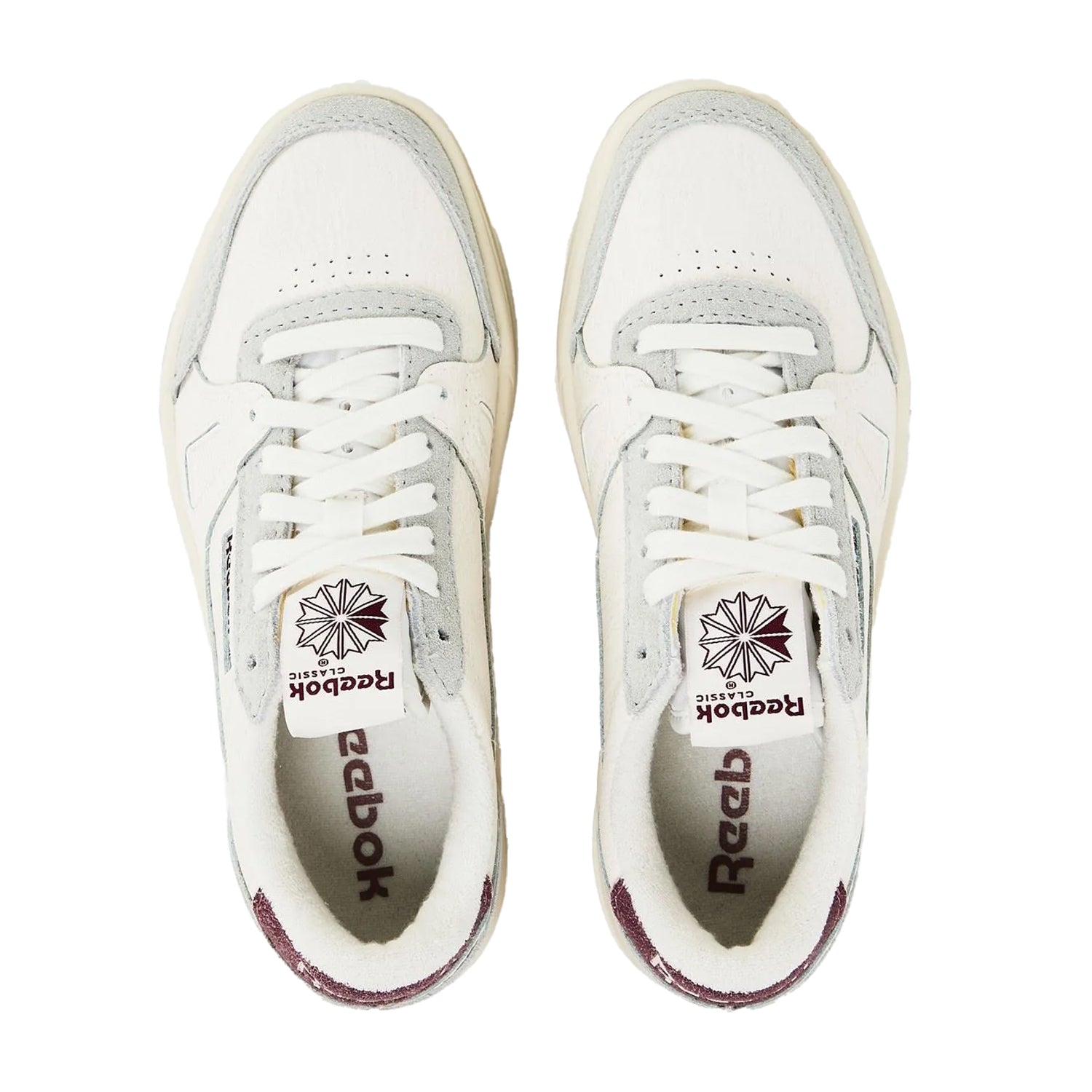 Chalk-Grey - Side - Reebok Unisex Adult Phase Leather Court Shoes
