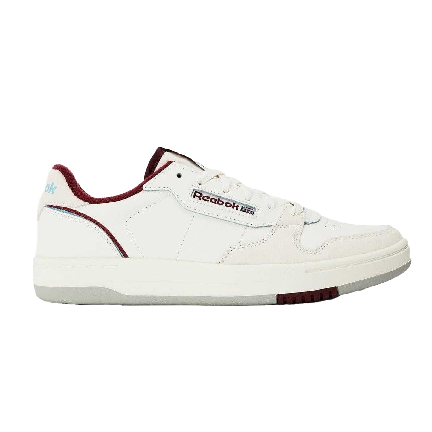 Chalk-Grey - Front - Reebok Unisex Adult Phase Leather Court Shoes