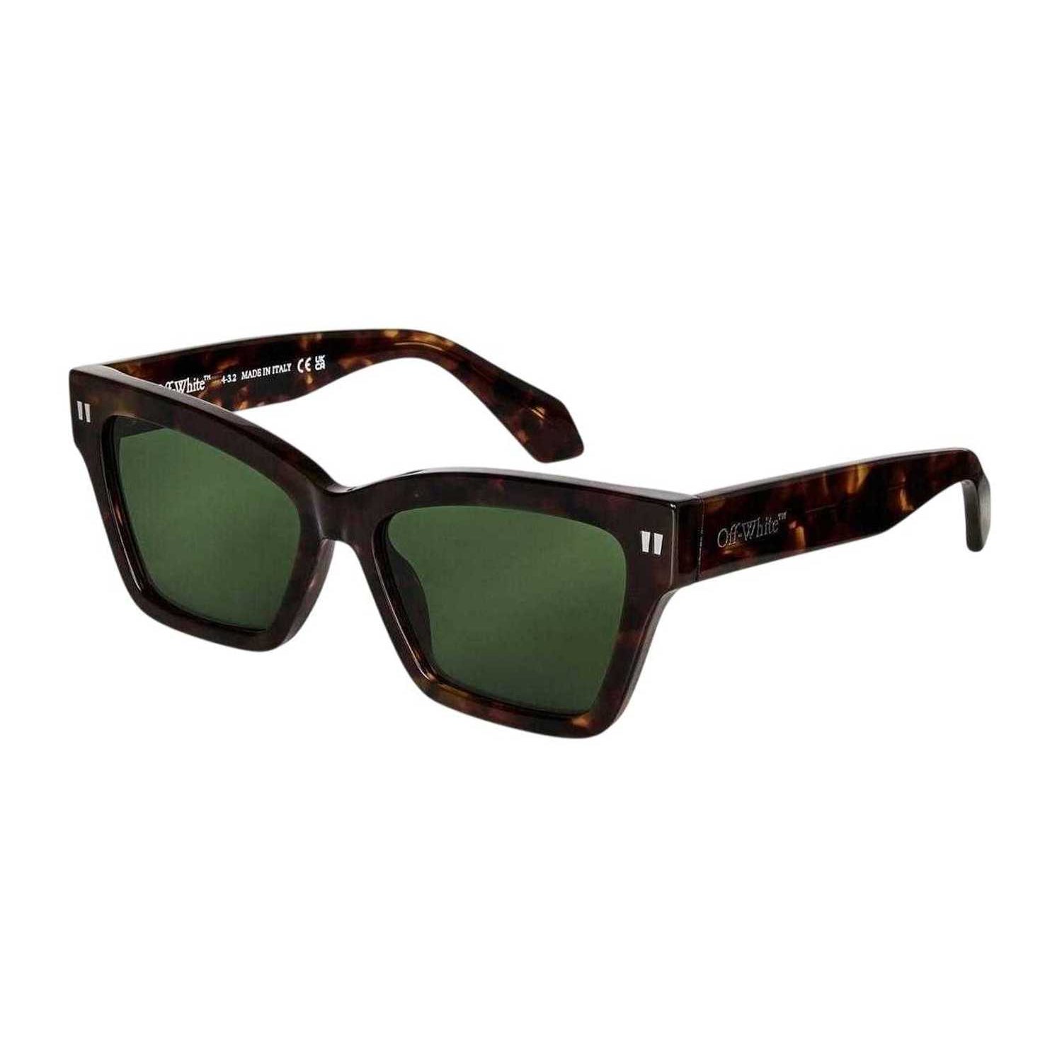 Havana - Front - Off White Unisex Adult Cincinnati Cat Eye Sunglasses