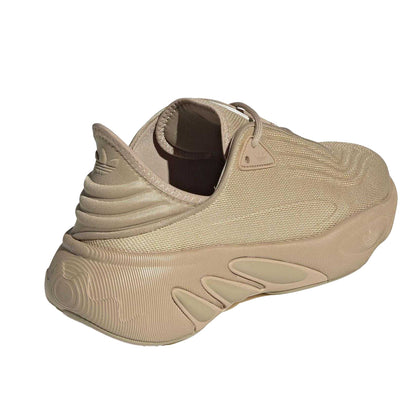 Beige - Back - Adidas Unisex Adult Originals Adifoam Textile Low Flat Trainers