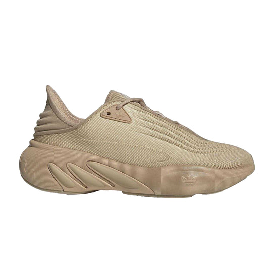 Beige - Front - Adidas Unisex Adult Originals Adifoam Textile Low Flat Trainers