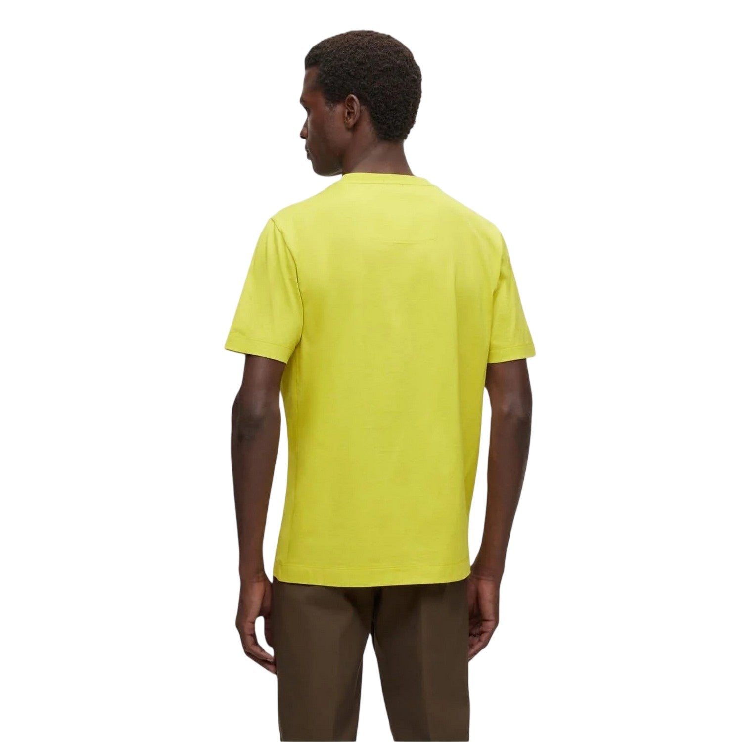Green - Back - Boss Mens Porsche Logo T-Shirt