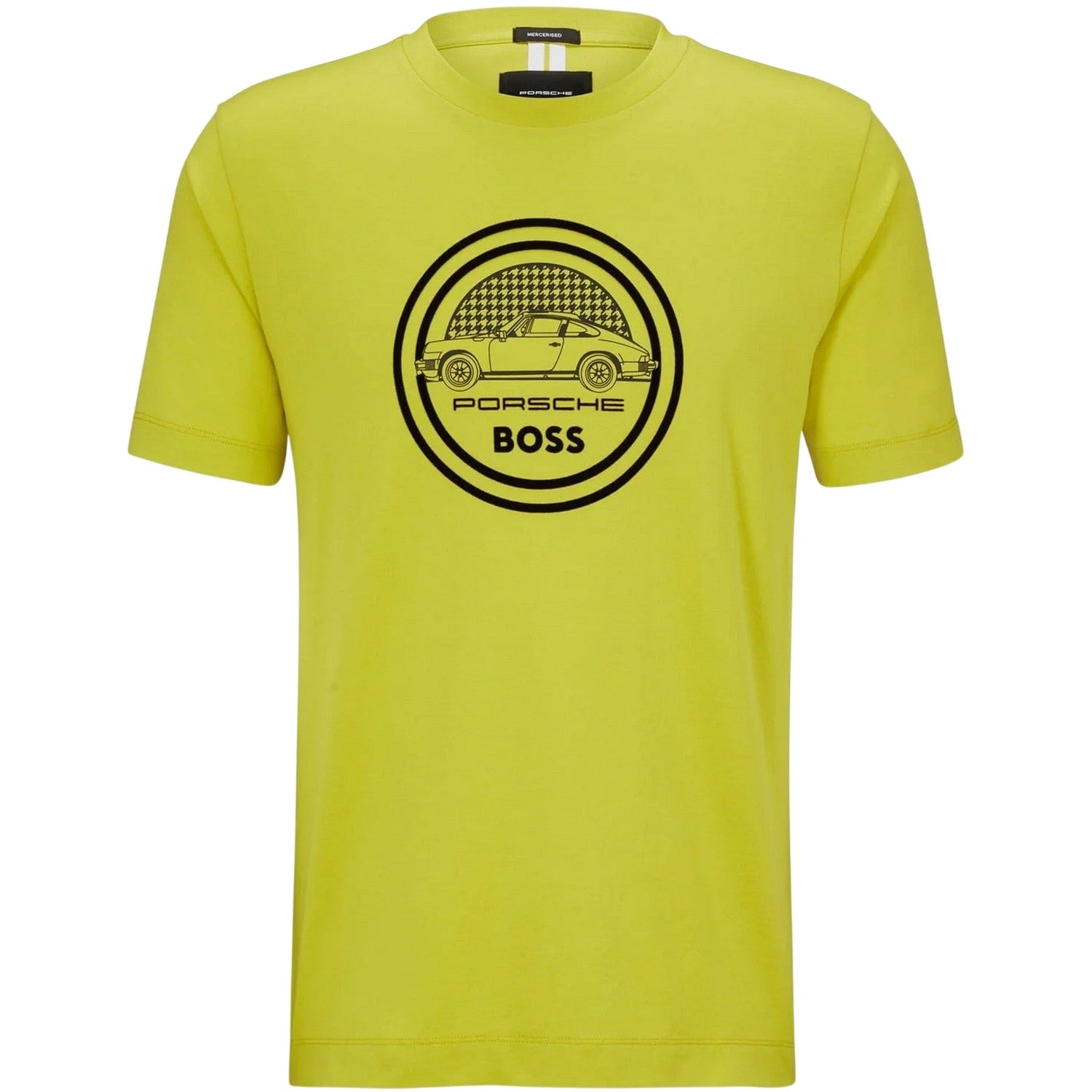 Green - Front - Boss Mens Porsche Logo T-Shirt