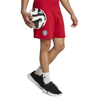 Red - Side - Adidas Mens DNA FC Bayern Munich Shorts