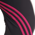 Navy - Back - Adidas Girls Striped One Piece Swimsuit