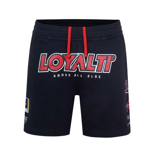 Black-Red - Front - Loyalti Unisex Adult Kareem Sweat Shorts