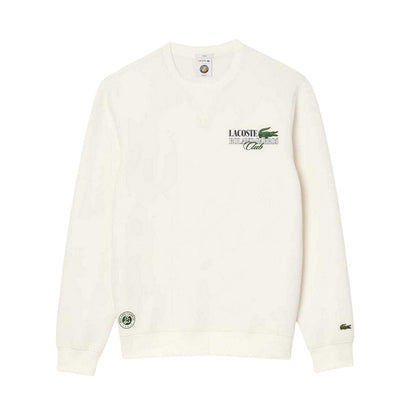 Cream - Front - Lacoste Unisex Adult Roland Garros Edition Sweatshirt