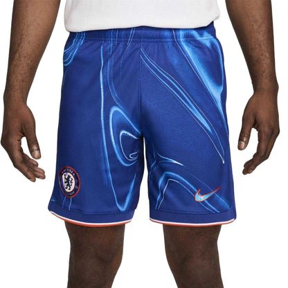 Blue - Front - Chelsea FC Mens 2024-25 Season Football Shorts