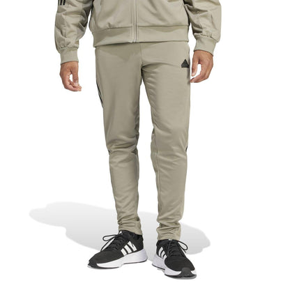 Green - Side - Adidas Mens Tiro Material Mix Jogging Bottoms