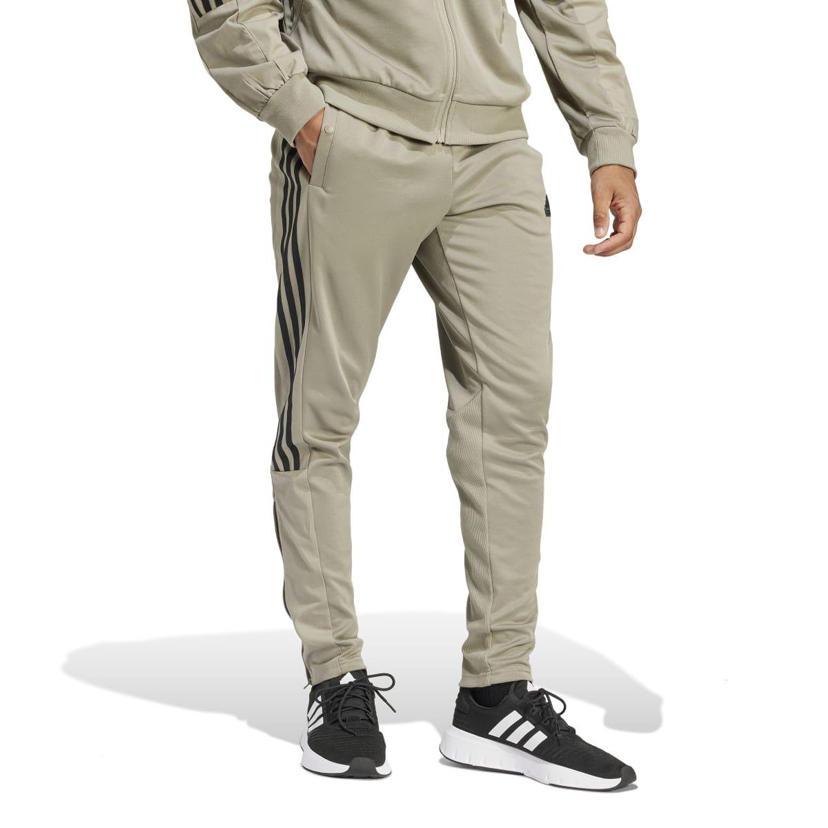 Green - Pack Shot - Adidas Mens Tiro Material Mix Jogging Bottoms