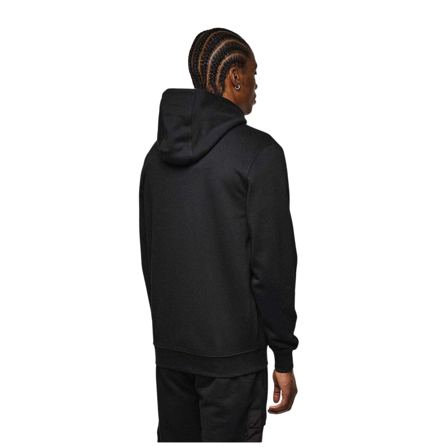 Black - Back - Weekend Offender Mens Combed Cotton Full Zip Hoodie