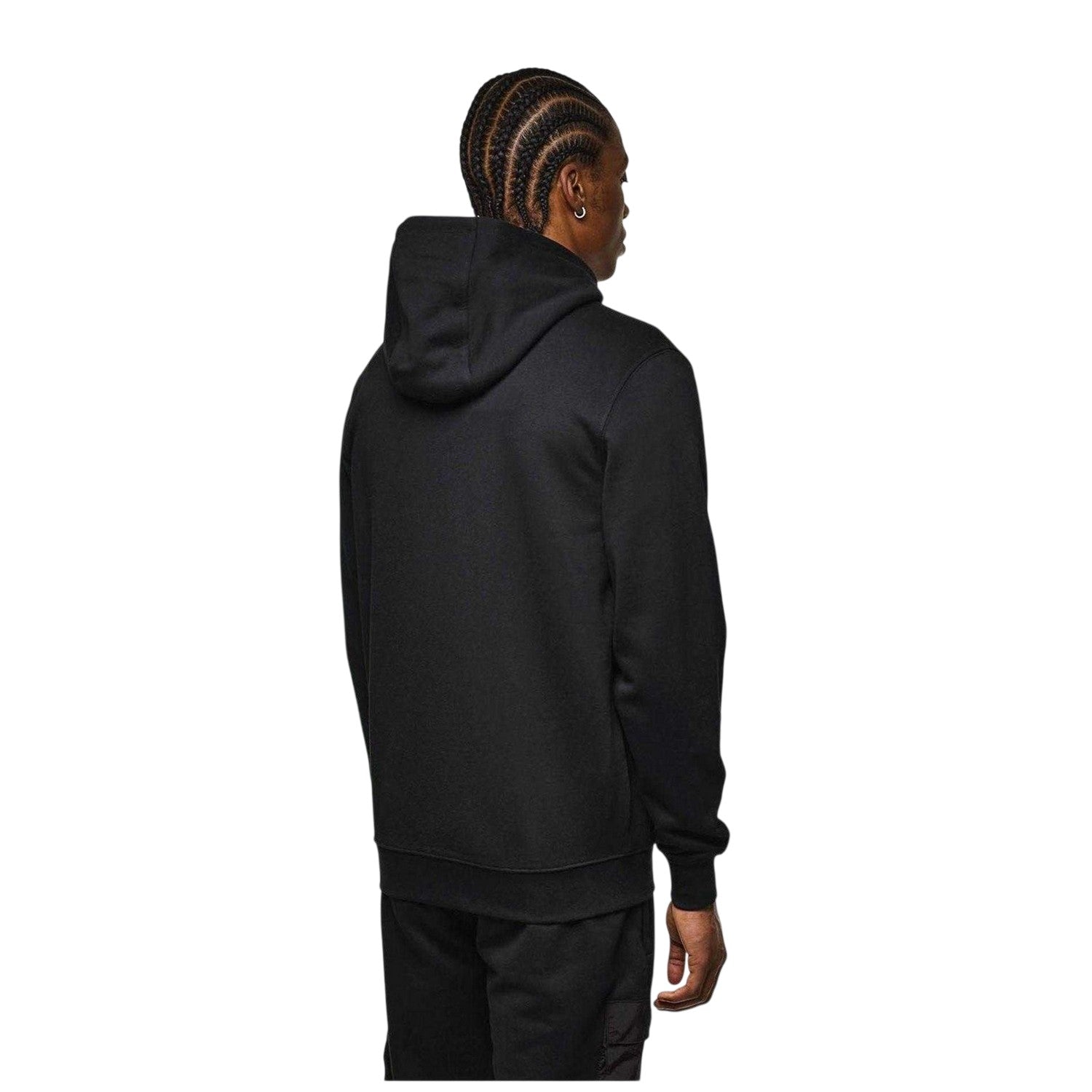Black - Back - Weekend Offender Mens Combed Cotton Full Zip Hoodie