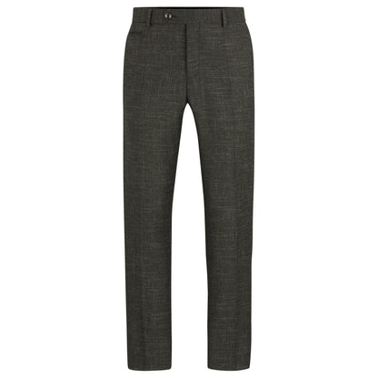 Dark Green - Pack Shot - Boss Mens H-Genius Slim Trousers