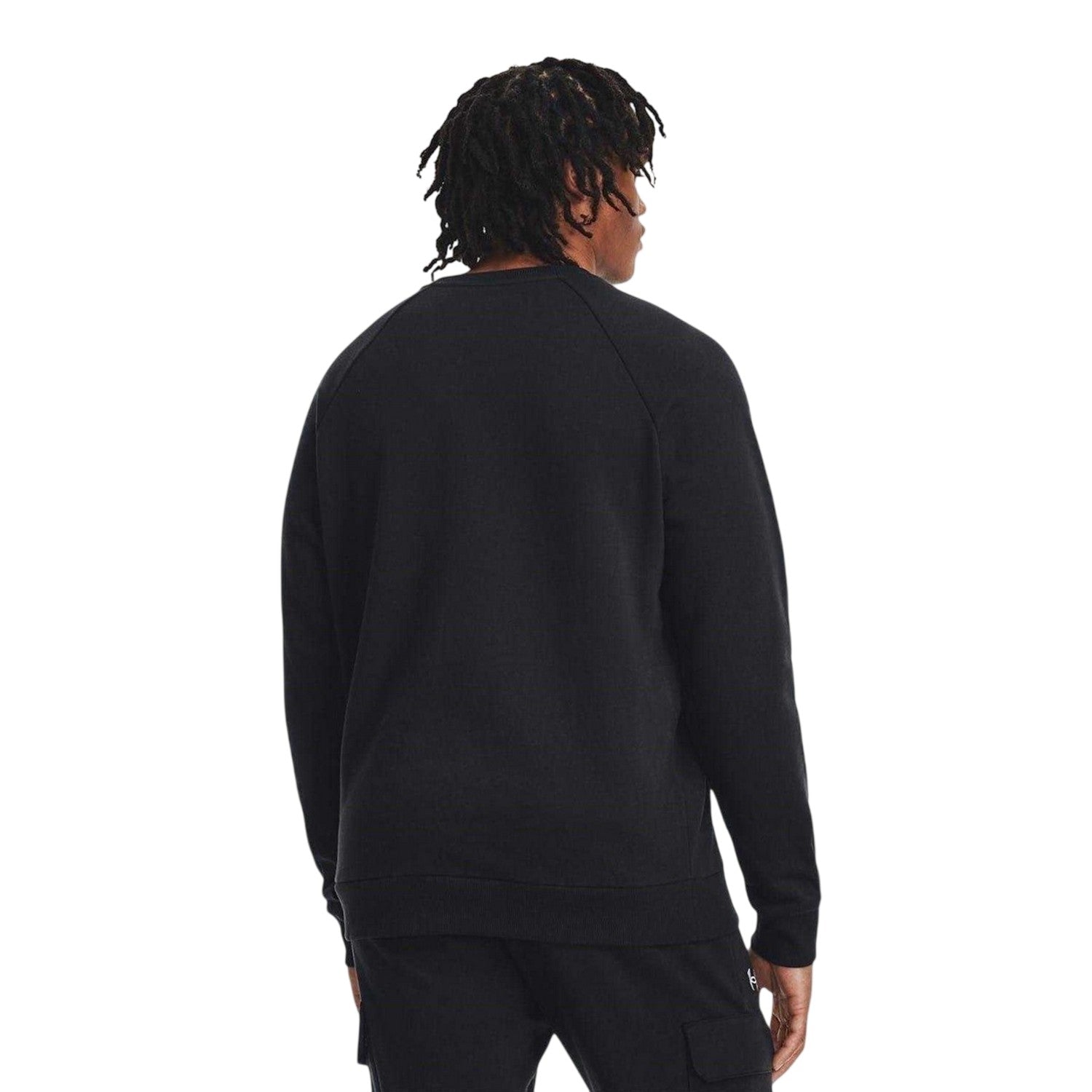 Black - Back - Under Armour Mens Rival Fleece Sweatshirt