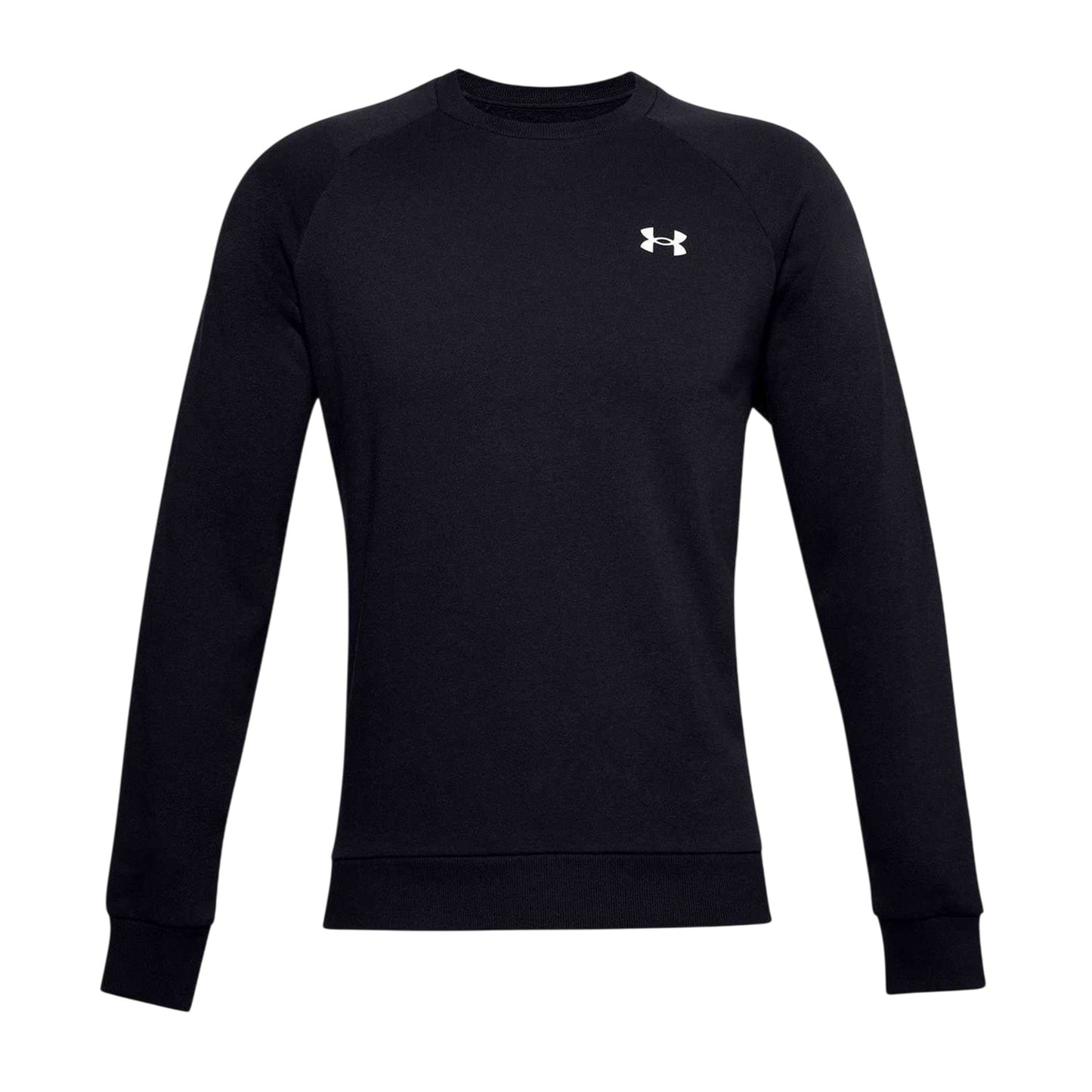 Black - Front - Under Armour Mens Rival Fleece Sweatshirt