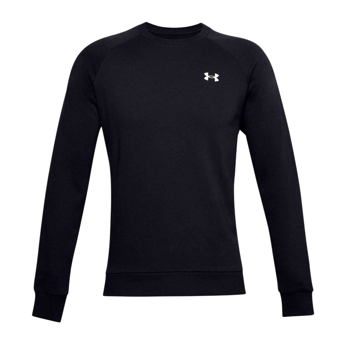 Black - Front - Under Armour Mens Rival Fleece Sweatshirt