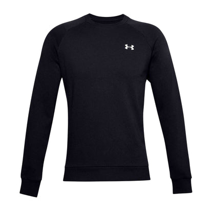 Black - Front - Under Armour Mens Rival Fleece Sweatshirt