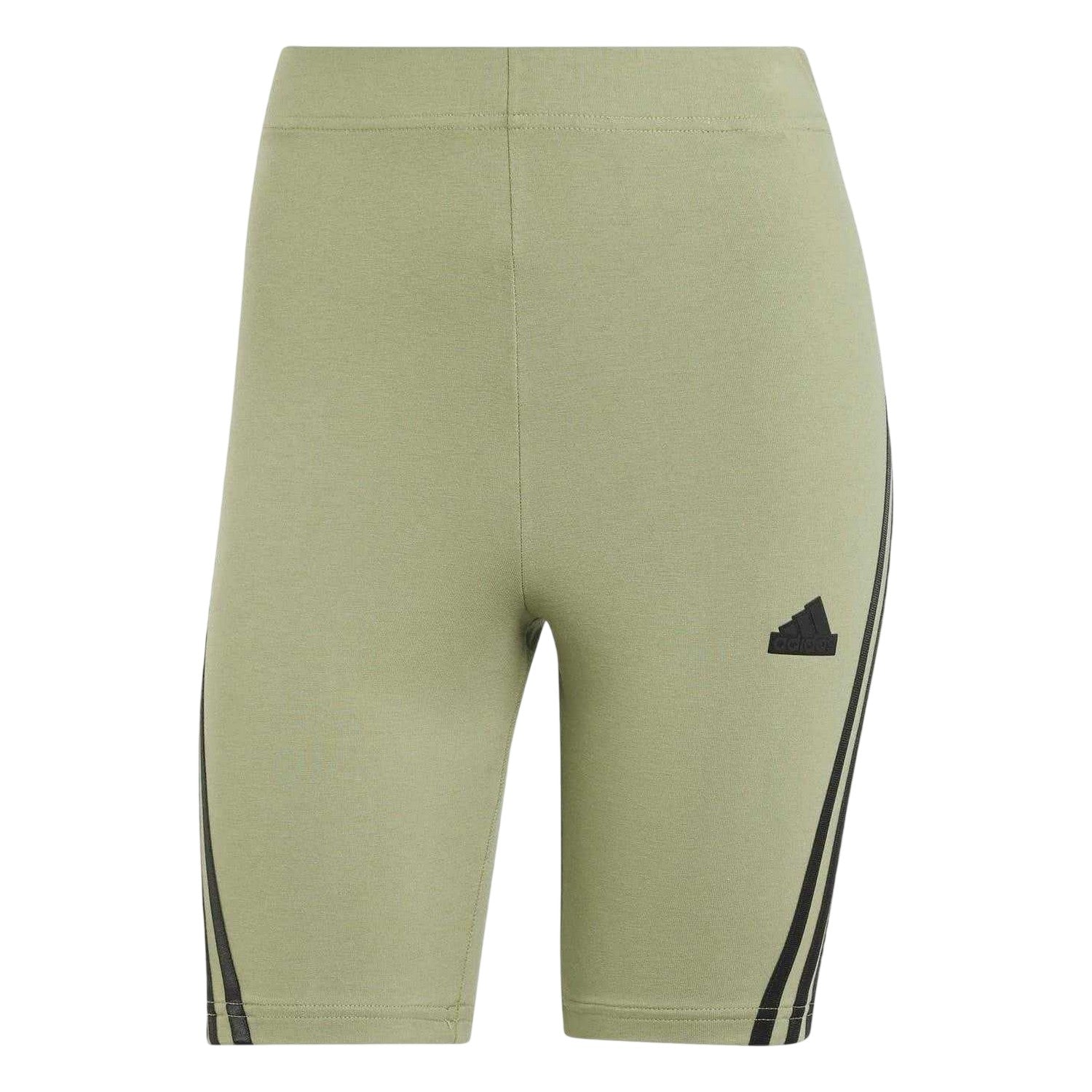 Green - Front - Adidas Womens-Ladies Future Icons High Waist Cycling Shorts