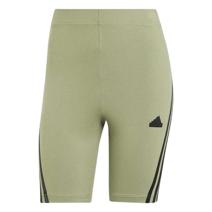 Green - Front - Adidas Womens-Ladies Future Icons High Waist Cycling Shorts
