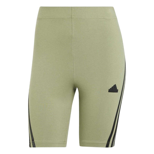 Green - Front - Adidas Womens-Ladies Future Icons High Waist Cycling Shorts