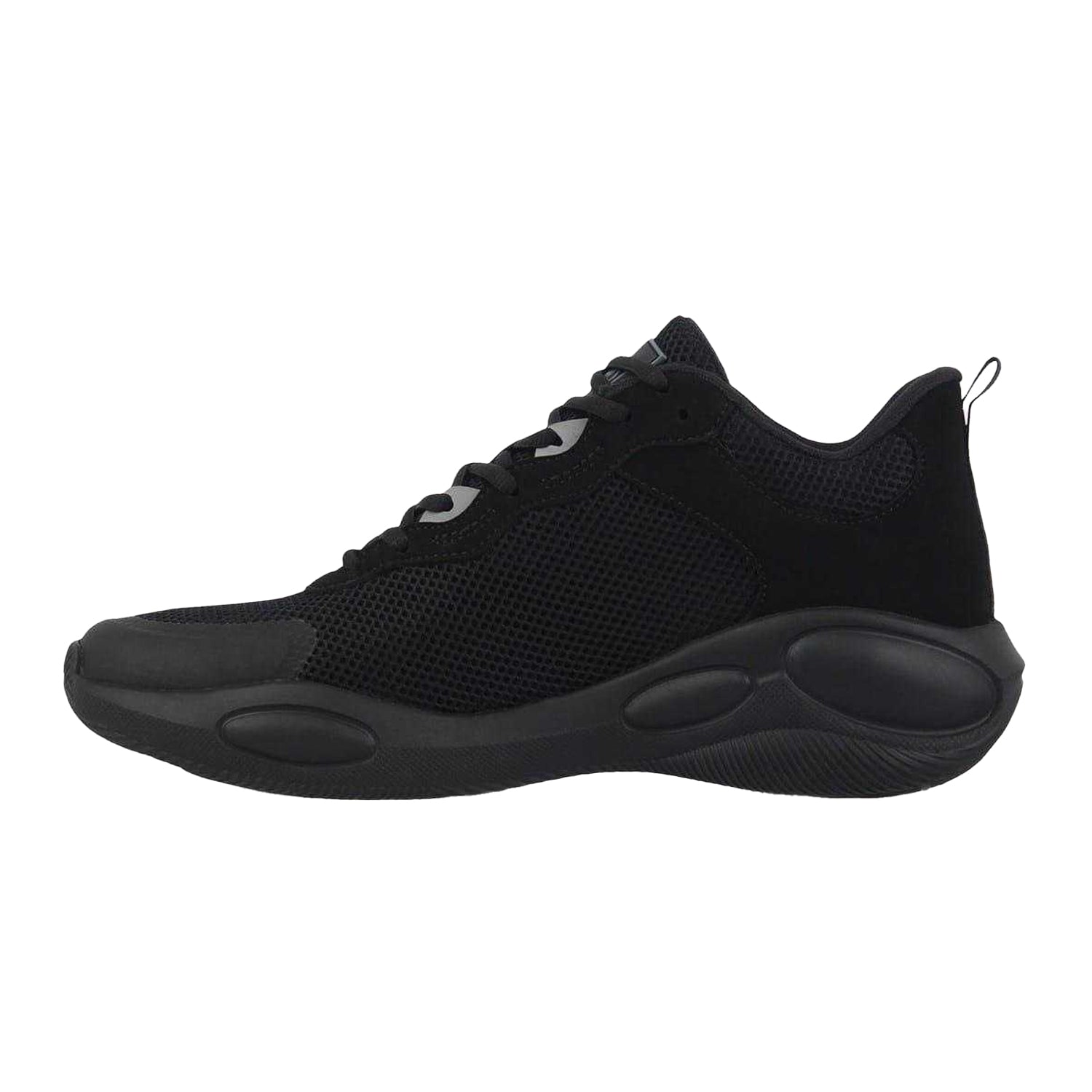 Black-Charcoal - Back - Everlast Mens Crossover Mesh Basketball Trainers