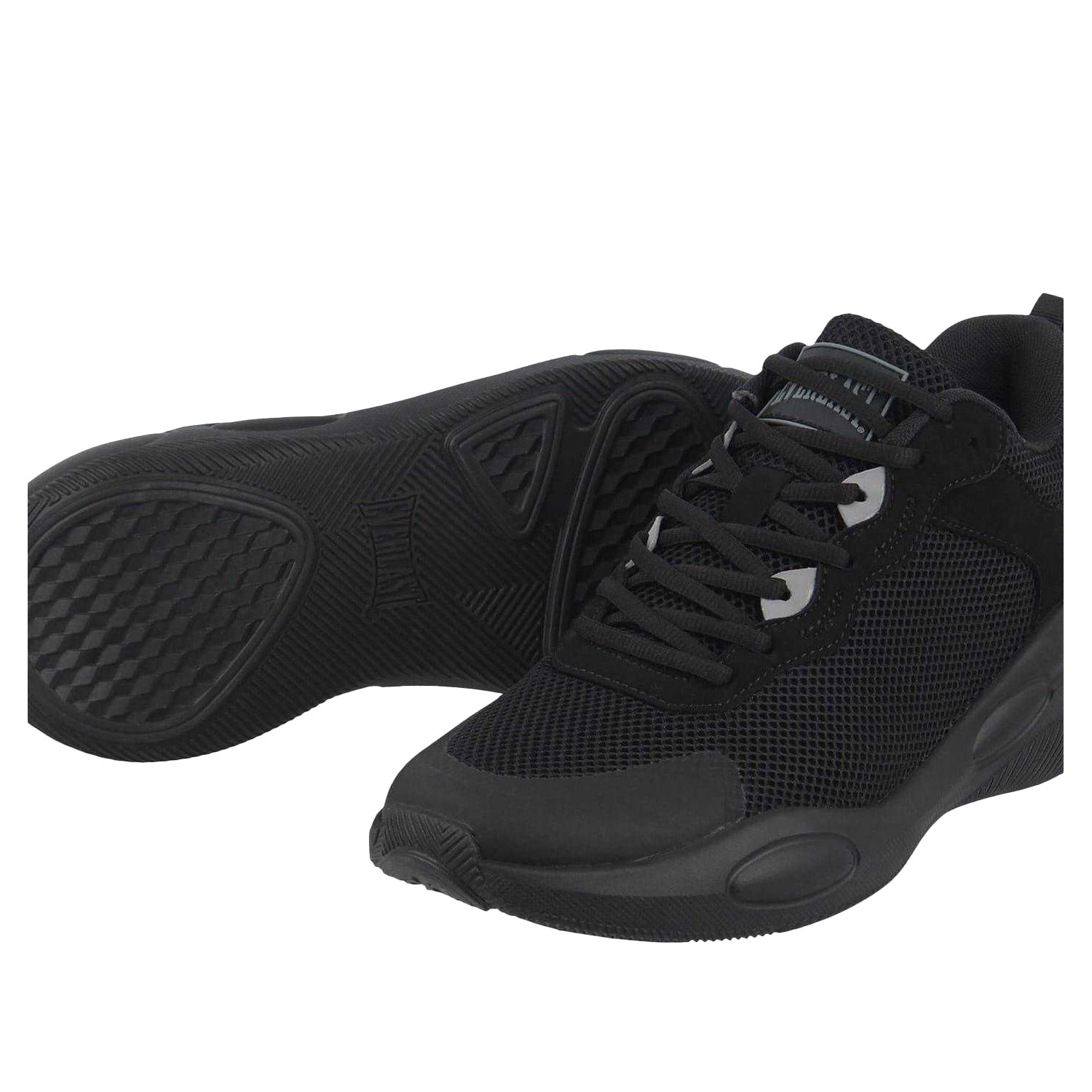 Black-Charcoal - Lifestyle - Everlast Mens Crossover Mesh Basketball Trainers
