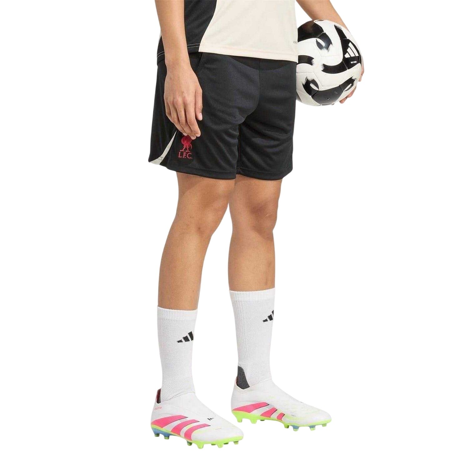 Black - Side - Adidas Womens-Ladies 2025-2026 Liverpool FC Training Shorts