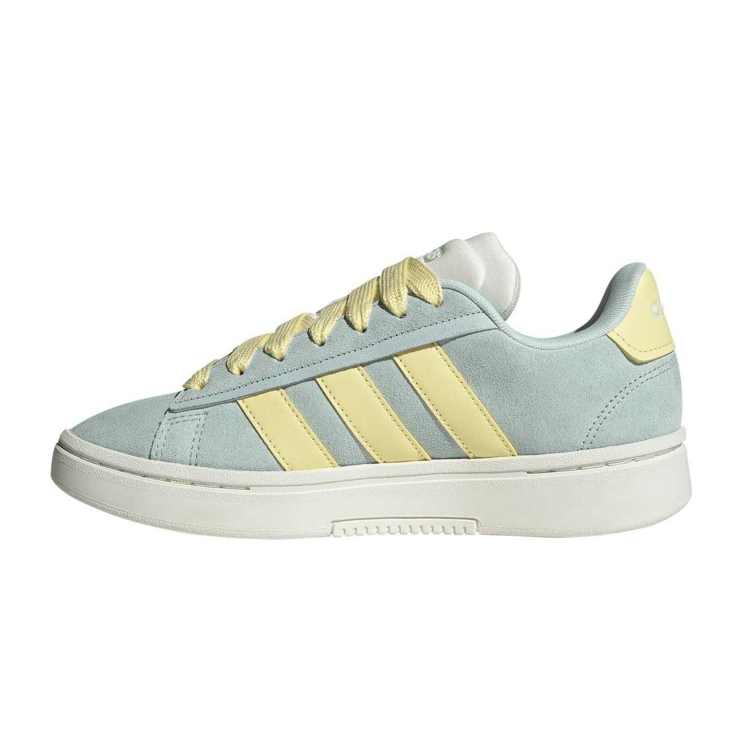 Mint - Side - Adidas Womens-Ladies Grand Court Alpha Leather Trainers