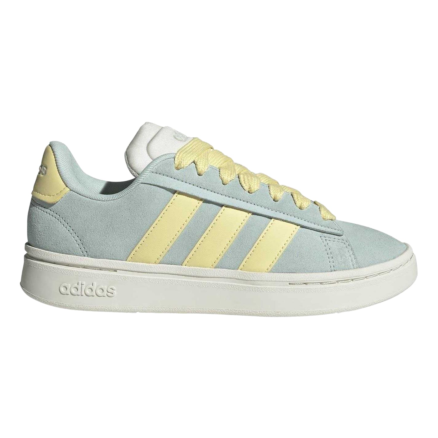 Mint - Front - Adidas Womens-Ladies Grand Court Alpha Leather Trainers
